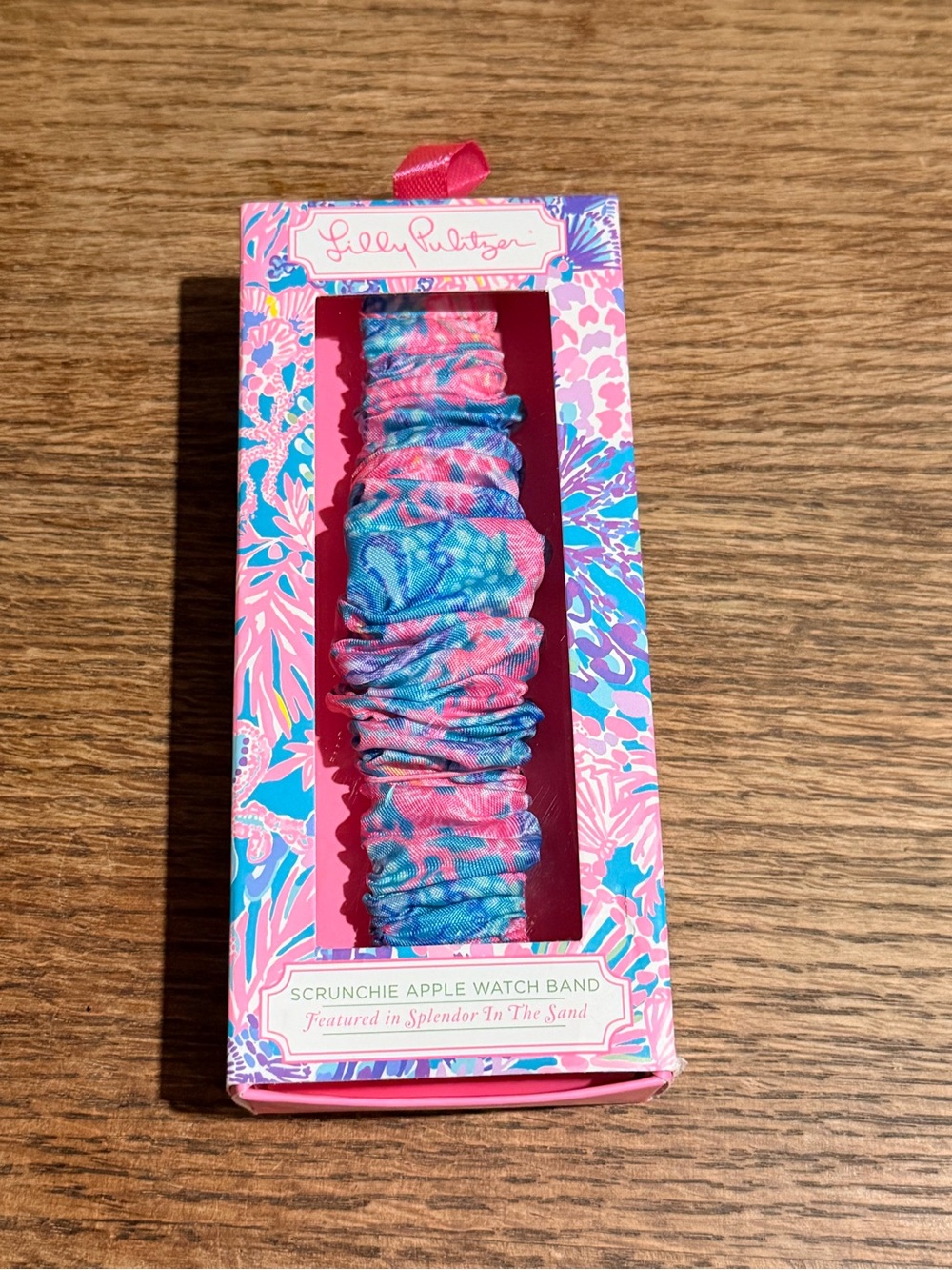 Lilly Pulitzer Floral Scrunchie Apple Watch Band - Pink & Turquoise